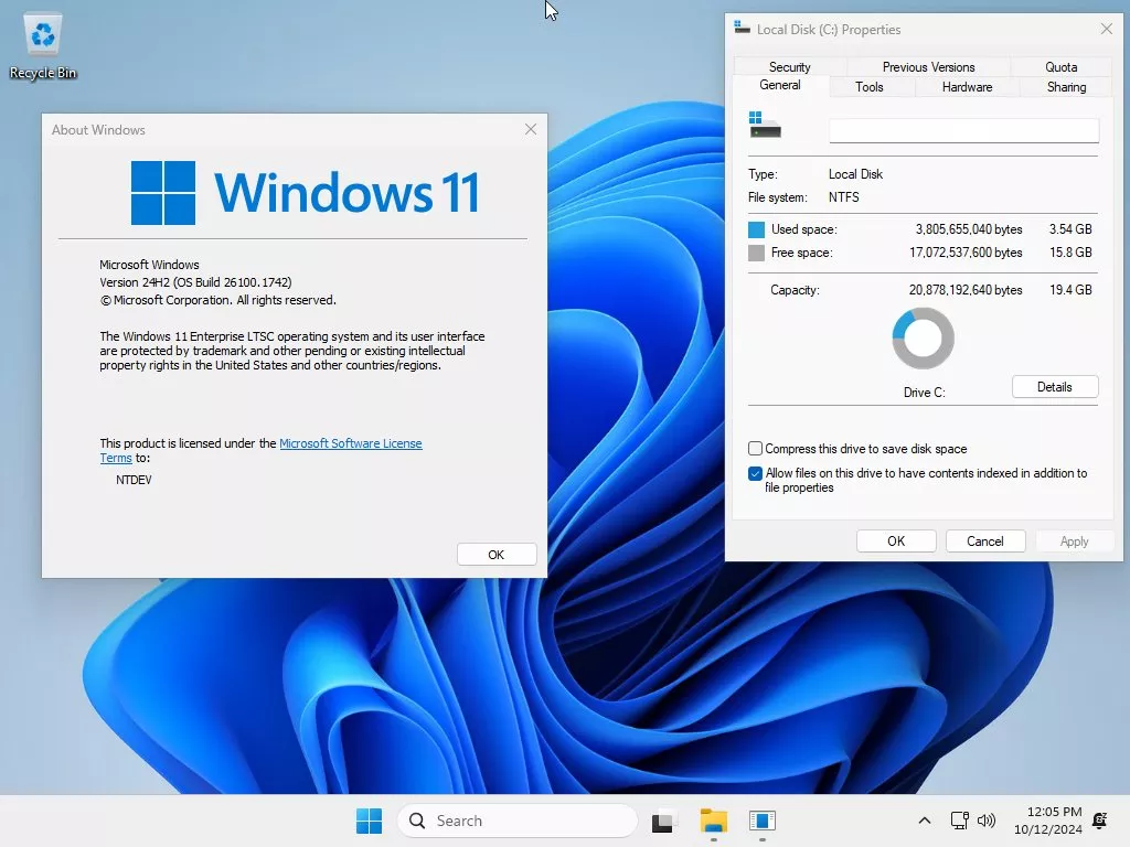 Windows 11 24H2 LTSC企业版64位，Tiny极限精简官方ISO系统镜像下载！